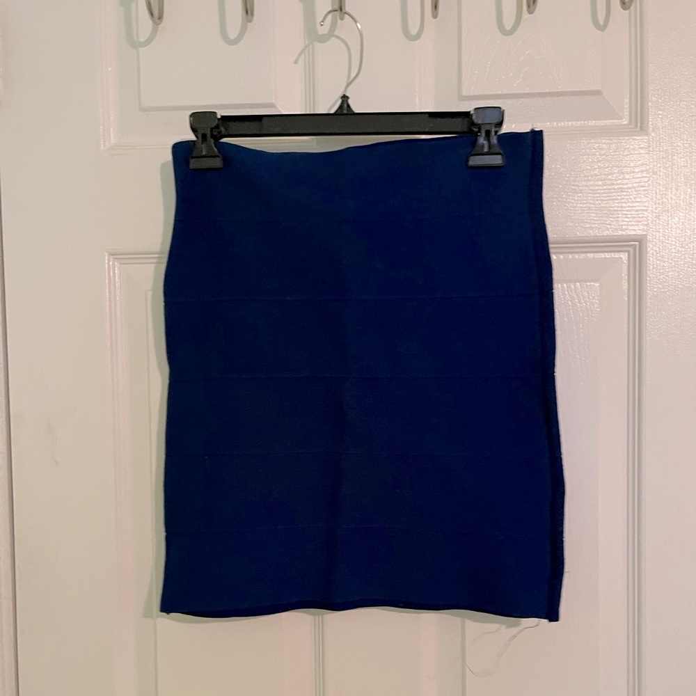 Royal Blue Knit Skirt